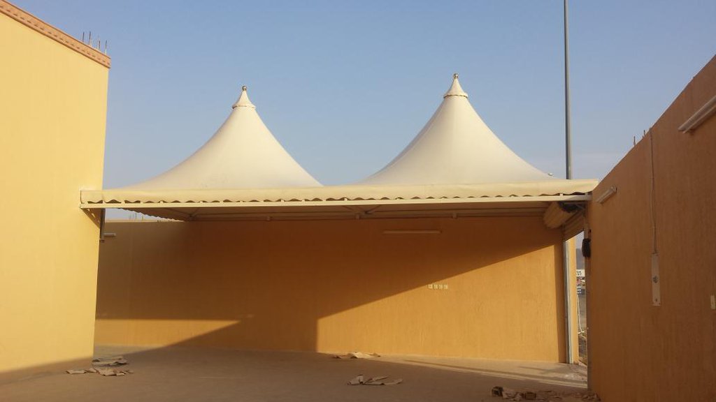 تركيب مظلات هرمية بسعر رخيص